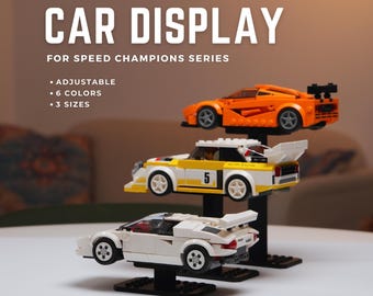 Expositor ajustable para LEGO Speed Champions • 3 tamaños