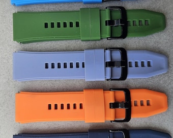 22mm Silicone Rubber Watch Band – Waterproof Sport Strap with Quick Release – Soft Replacement Band