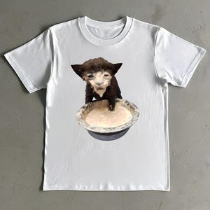Cat in Milk Meme Shirt - Funny Cat T-Shirt - Silly Cat Tee - Funny Meme Shirt - Gift For Cat Lovers