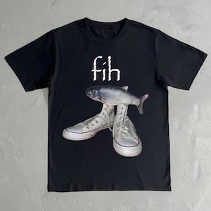 Fih Shirt - Fish Shoes Meme T-Shirt - Funny Fish Shirt - Weirdcore Shirt - Fish Meme Tee - Unisex Shirt