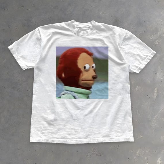 Monkey Puppet Meme Shirt - Awkward Side Eye Monkey T-shirt