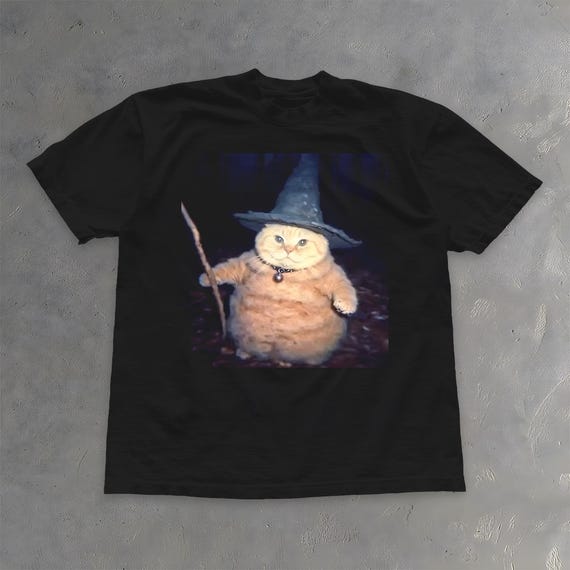 Funny Wizard Cat Shirt - Magic Kitty Meme T-Shirt
