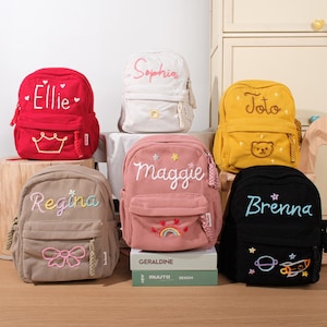 Personalized Custom Name Backpack for Kids: Toddler Preschool Bag - Adorable School Gift for Boys and Girls