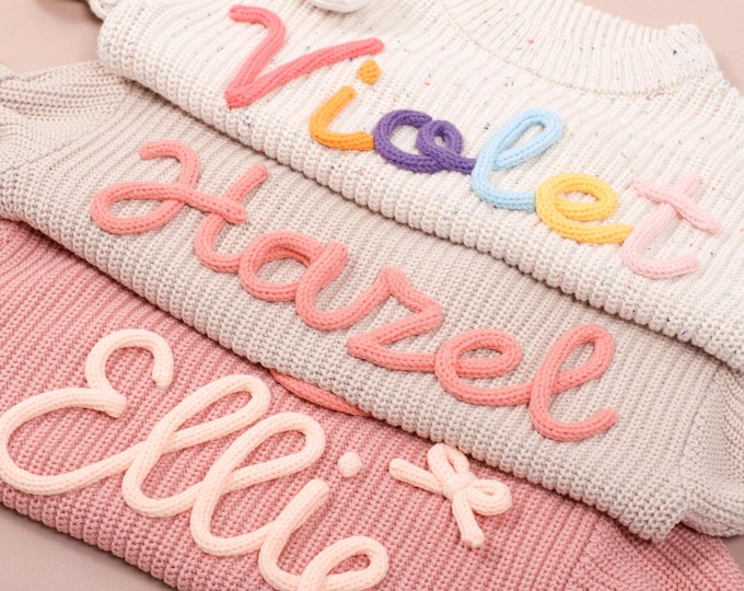 Cozy Baby Sweater | Personalized Embroidery | Keepsake Baby Outfit