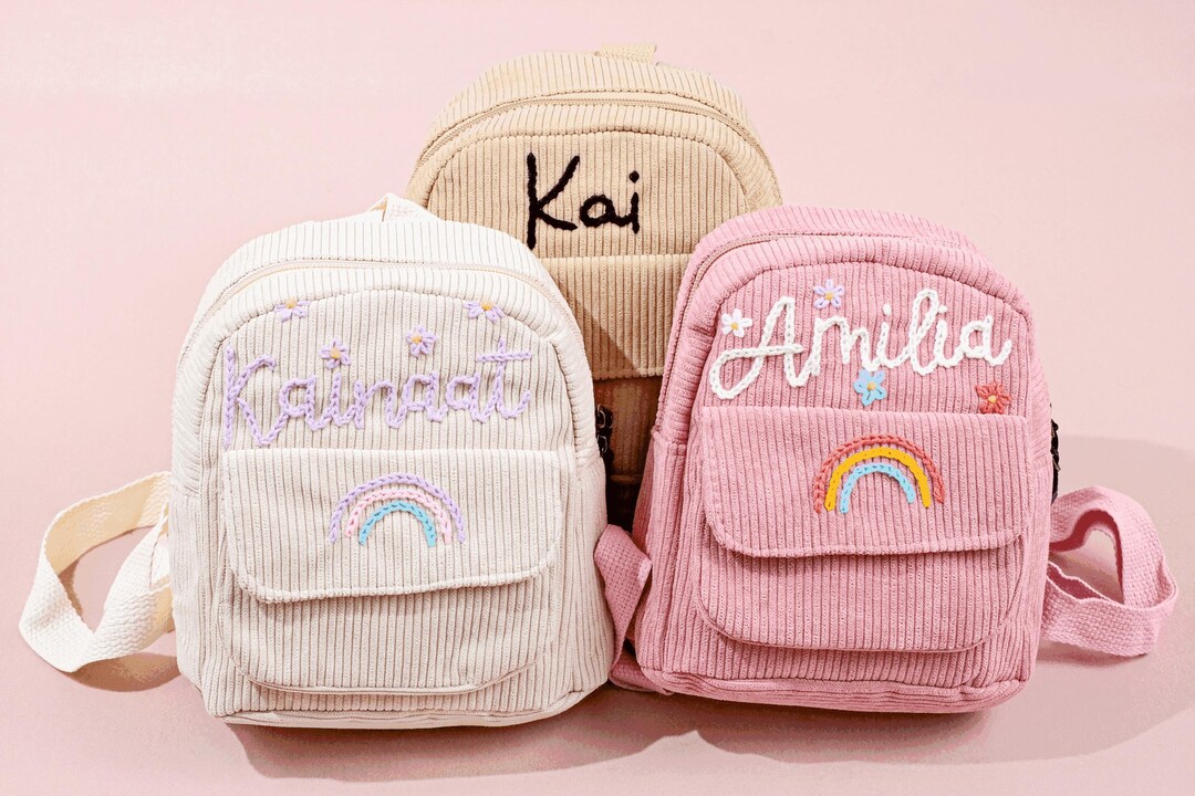 Kids Backpack – Playful Design | Custom Name | School & Play - Etsy