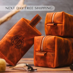 Personalized Firefighter Retirement Gift, Fire Academy Graduation Gift Firefighter Gift for Him, Firefighter Dopp Kit, First Responder Gift