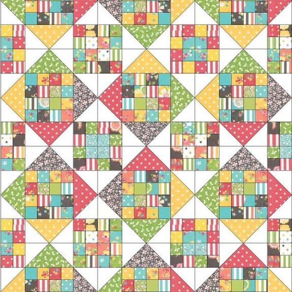 Four Squared Quilt Pattern