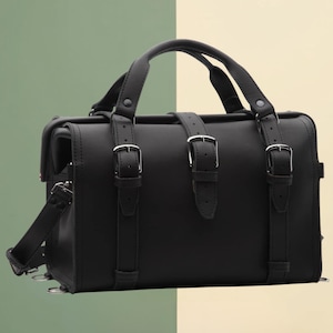 Doctor&#39;s Leather Duffle Bag | Stylish Travel Bag for Men & Women | Durable, Versatile Weekend Bag | Perfect Gift Idea, doctor bag ,Handmade