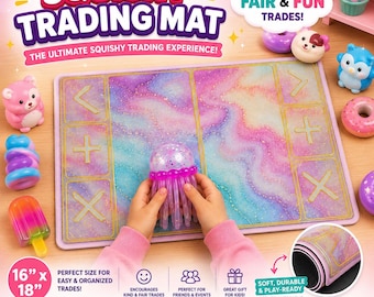 Squishy Trading Mat for Kids | Toy Trade Station | Squishies | Fun Squishy Trading mat | Fair and Fun Trading