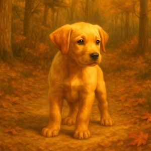 Yellow Labrador Puppy Puzzle – 252 Piece Jigsaw – Cute Hunting Dog Art – Rustic Cabin Decor – Gift for Dog Lovers & Outdoorsmen