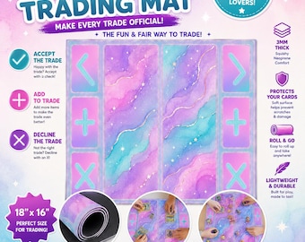 Squishy Trading Mat for Kids | Fidget Toy Trading Board |  Squishies & Sensory Toys | Playdate Activity | Gifts