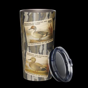 Duck Stamp Tapered stainless steel tumbler