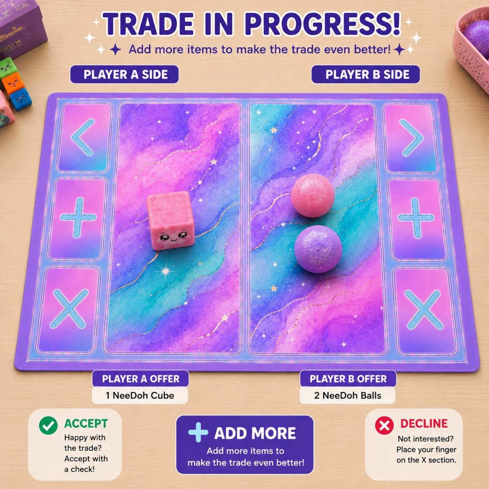 Squishy Trading Mat for Kids | Fidget Toy Trading Board | Squishies ...