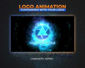 Animación de logotipo cinematográfica con iluminación dramática / Vídeo de introducción para YouTube y contenido de marca.