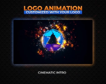 Animación de logotipo cinematográfica para marcas de alta gama / Vídeo de introducción dramático con iluminación elegante
