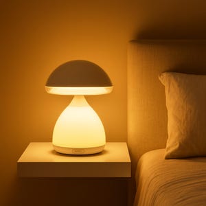 Portable LED Mushroom Table Lamp – USB Rechargeable, Dimmable Night Light for Bedroom, Bedside, or Decorative Home Lighting