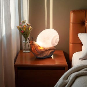 Bright Snail Lamp, 3D Snail Night Light, Desk Decoration, Office Decor, Snail Light, Cottagecore Lamp, Cute Table Lamp