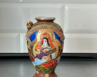 Vintage Japan Porcelain Vase Dragonware Satsuma