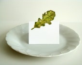 Green Oak Leaf - Place Card, Table Number card, Escort cards, weddings events