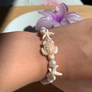 Turtle Summer Sunrise Beaded Bracelet