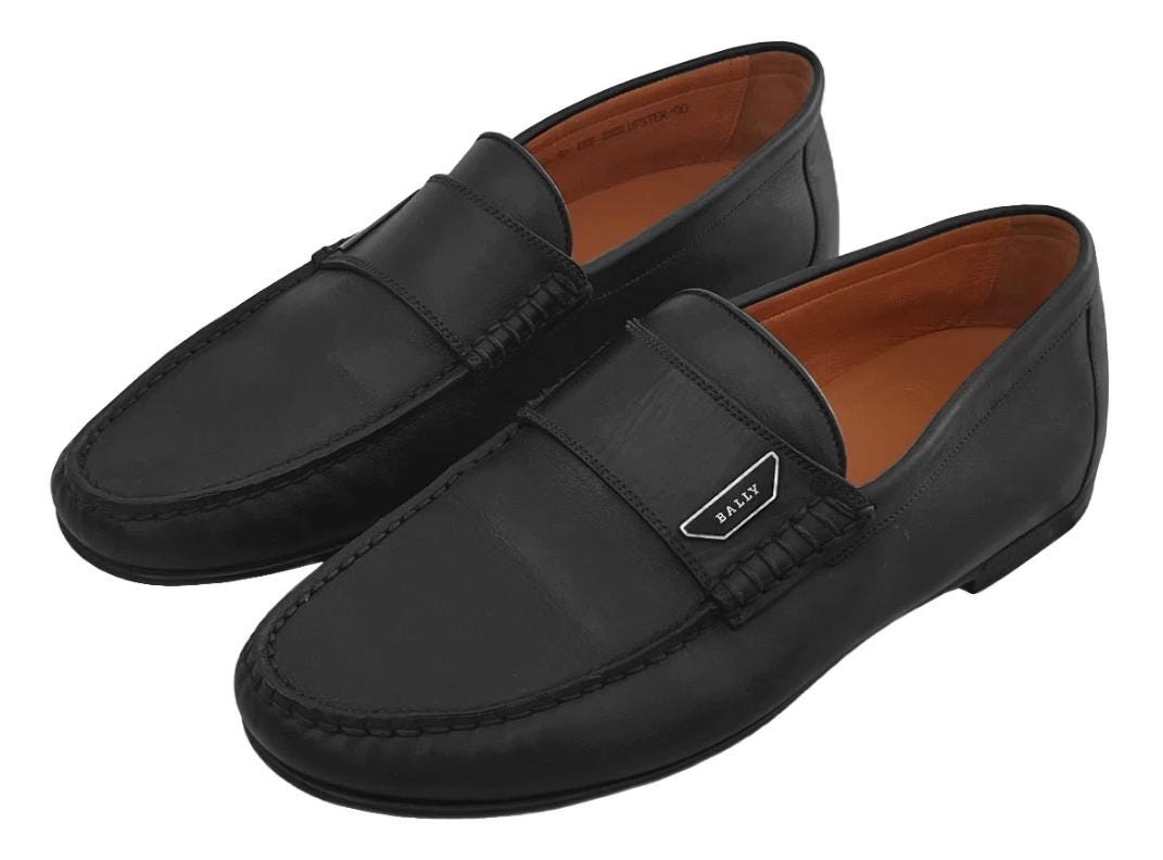 Men\'s Bally scribe  grain Leather loafers size 9, made in Italy $1050 Bally Men main image 2