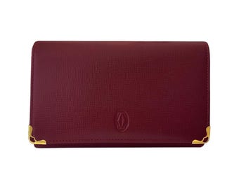 Cartier Must de Cartier Folding Wallet Bordeaux Made in Spain AB