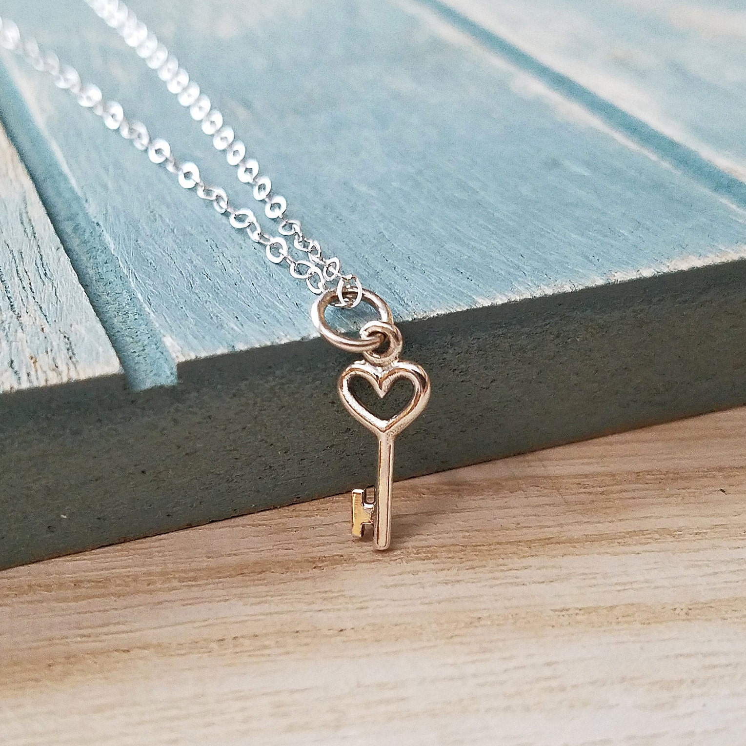 Tiny sale key necklace