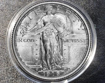 Rare 1916 D Mercury Dime USA American Silver Color Liberty Coin