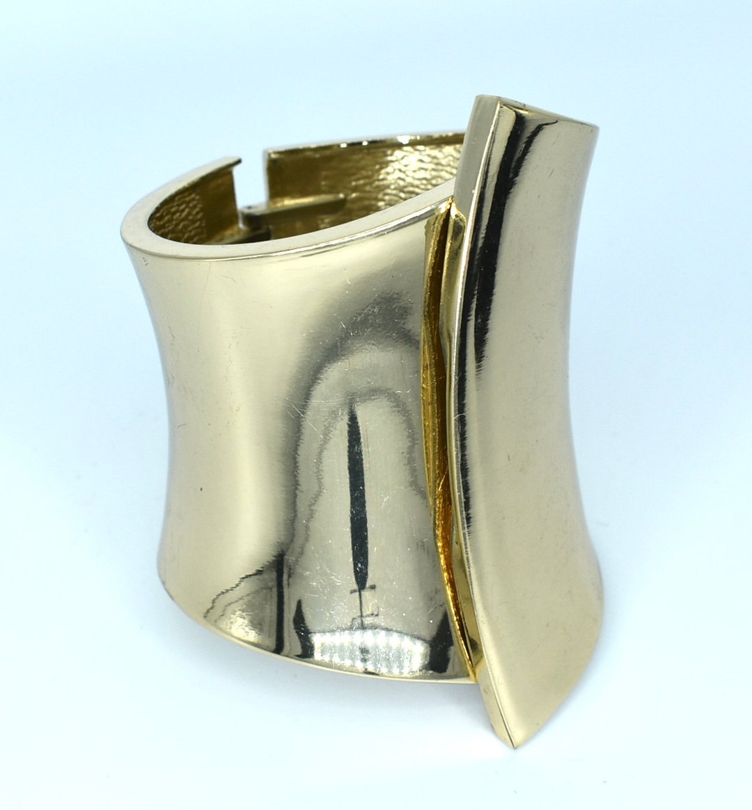 Vintage Extra Wide Cuff Bracelet Gold Cuff Bracelet Wide Bracelet Etsy