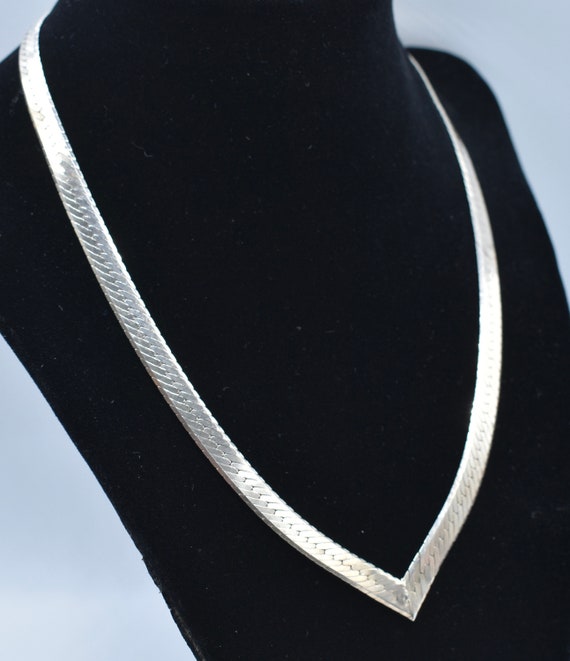 Italy signed 925 sterling serpentine 6mm necklace