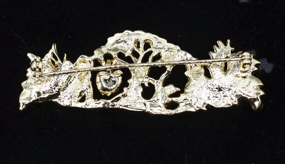 Vintage AJG Adam and Eve Brooch, Garden of Eden Figur… - Gem
