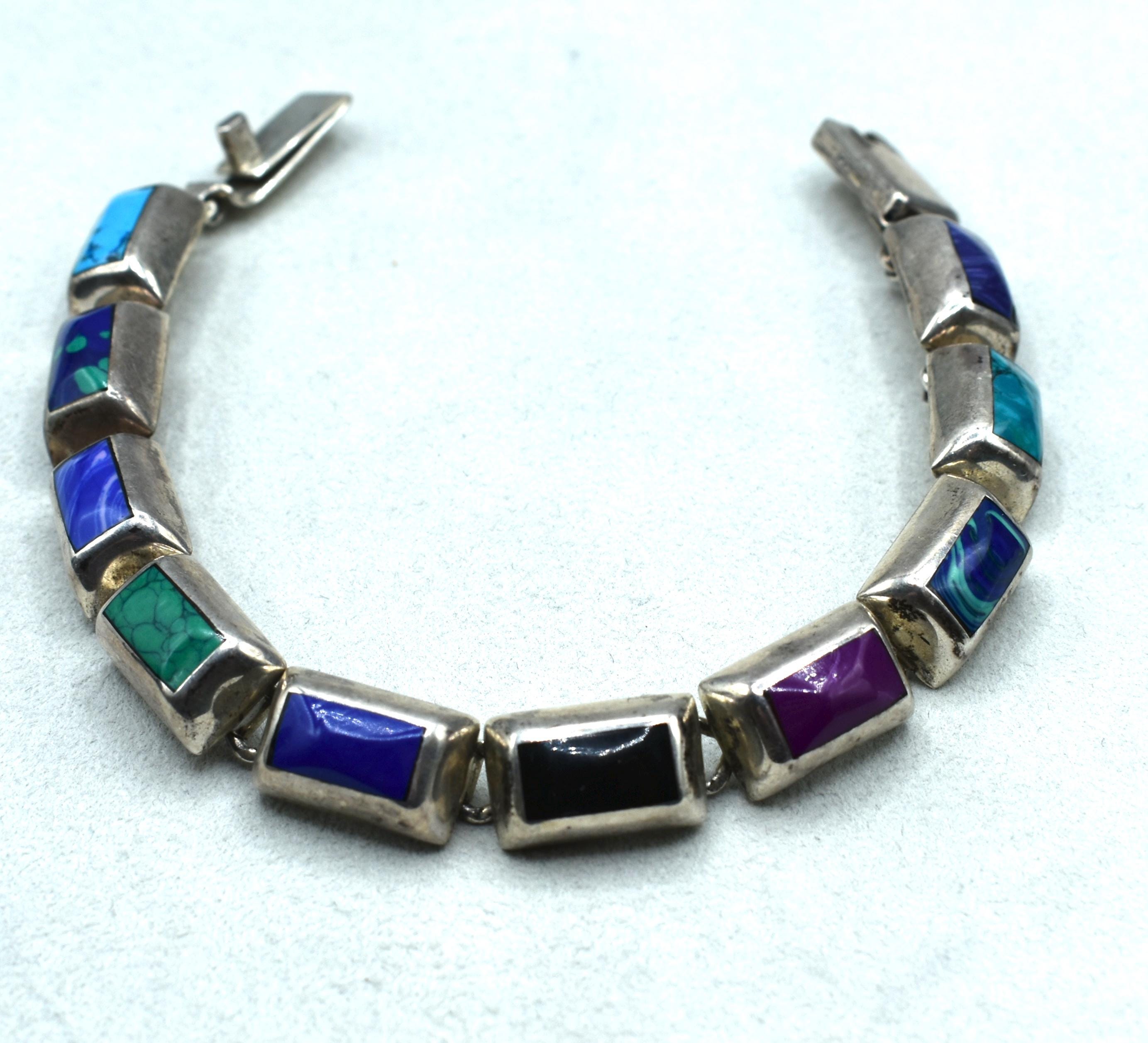 シルバー　ブレス　Mexico 925 mexico silver bracelet - Etsy 日本