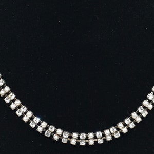 Wedding Necklace Pearl and Rhinestone Necklace