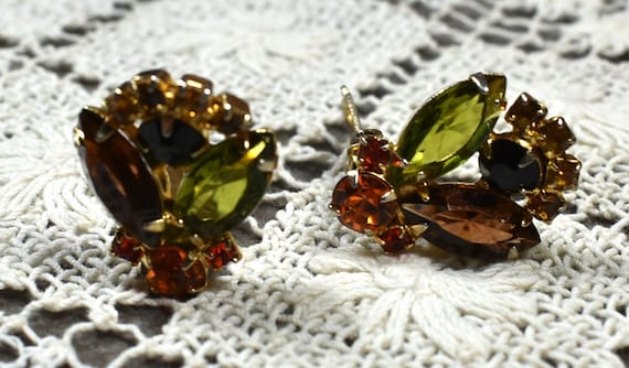 Statement Bug Rhinestone Bee Earrings, Rhinestone… - image 2