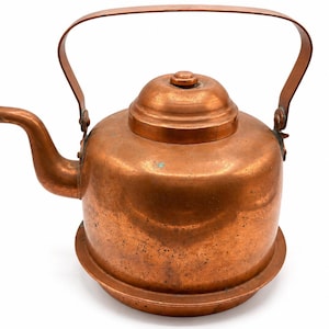 Antique 1930s Epilä EXO Tampere Copper Coffee Kettle 2L Finland