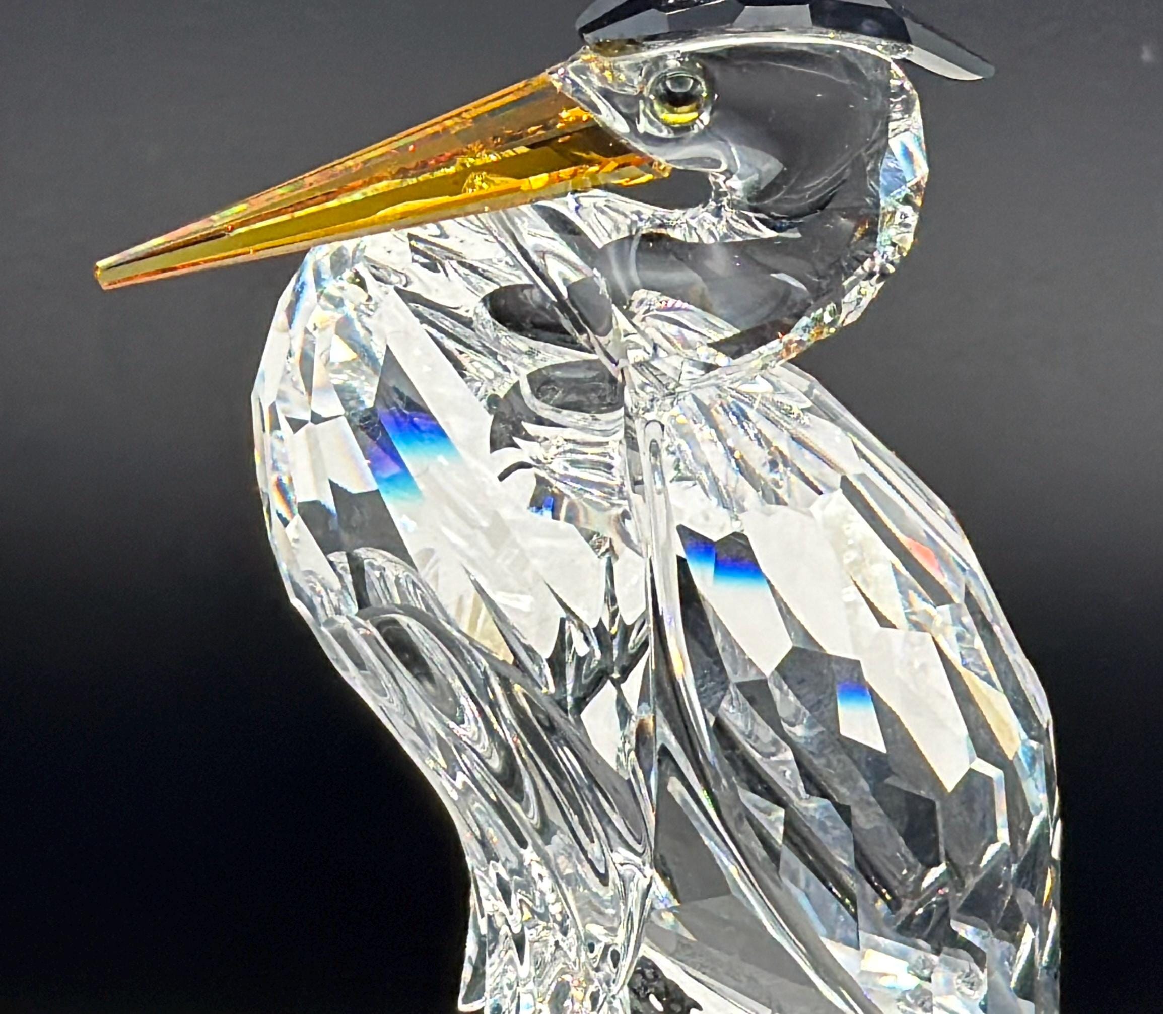 Swarovski Crystal Heron - Etsy