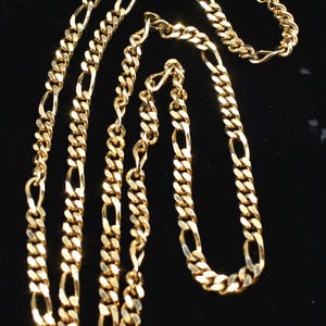 Monet Figaro Kette 27 Zoll 5 mm Kette, vergoldete Kette