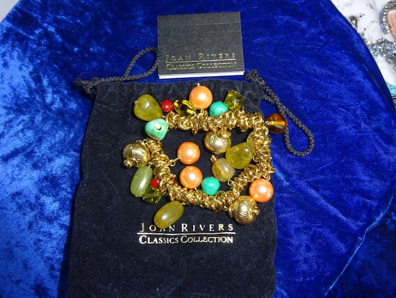Vintage Joan Rivers beaded bracelet , Joan Rivers
