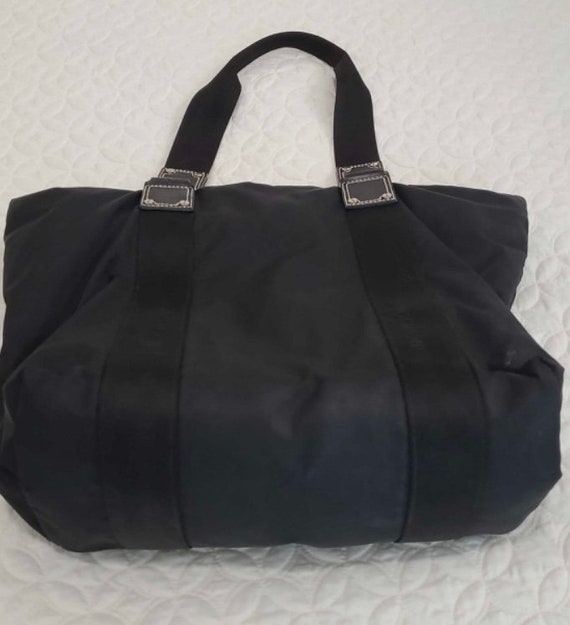 Longchamp Black Leather Hobo Shoulder Bag Tote