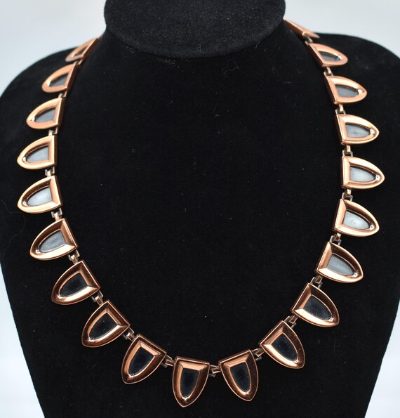 Solid Copper necklace Renoir Signed copper Egypti… - image 3