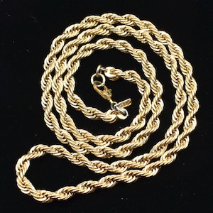 Monet Seilkette 20 ”4 mm Kette, vergoldete Kette