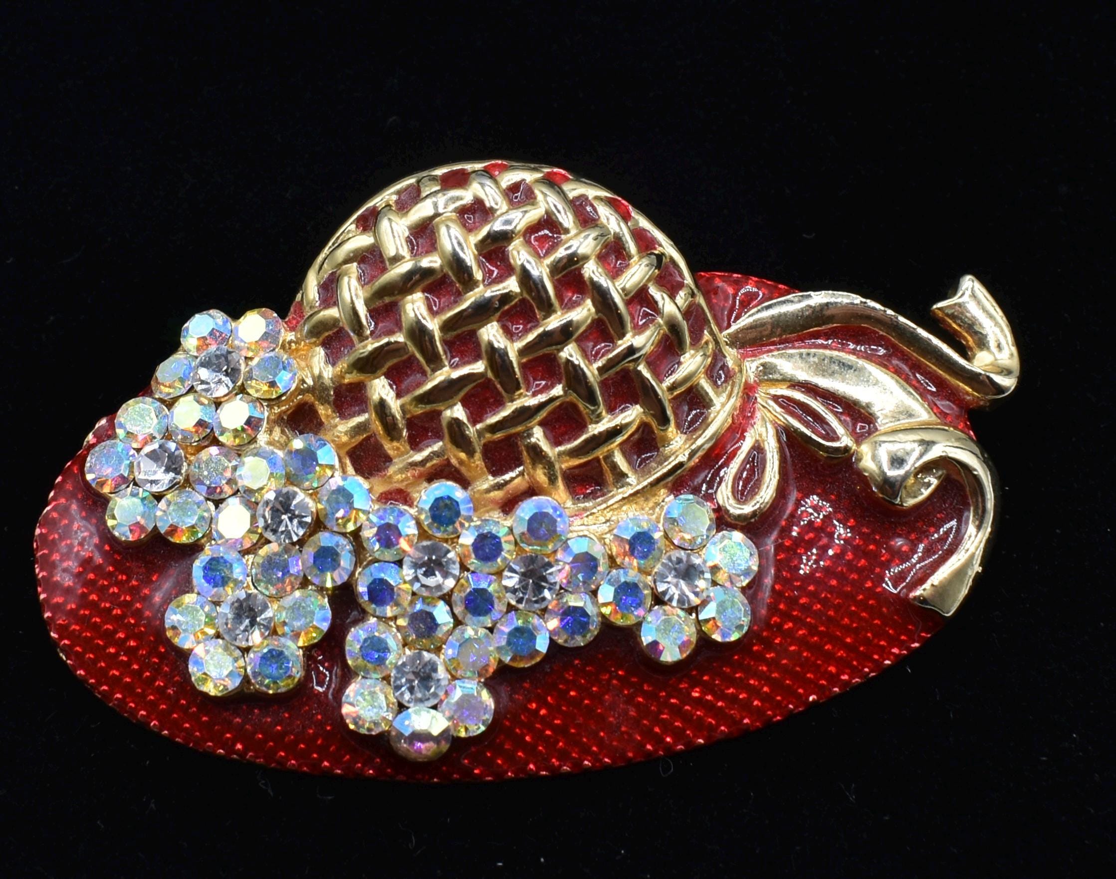 【新品未使用】maisoncelon fallen petal pierce Vintage J J Jonette Jewelry Pin Silver Pewter Woodpecker On