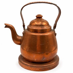 Vintage OPA Helsinki Copper Coffee Kettle Finnish Oy Peltiteos Finland