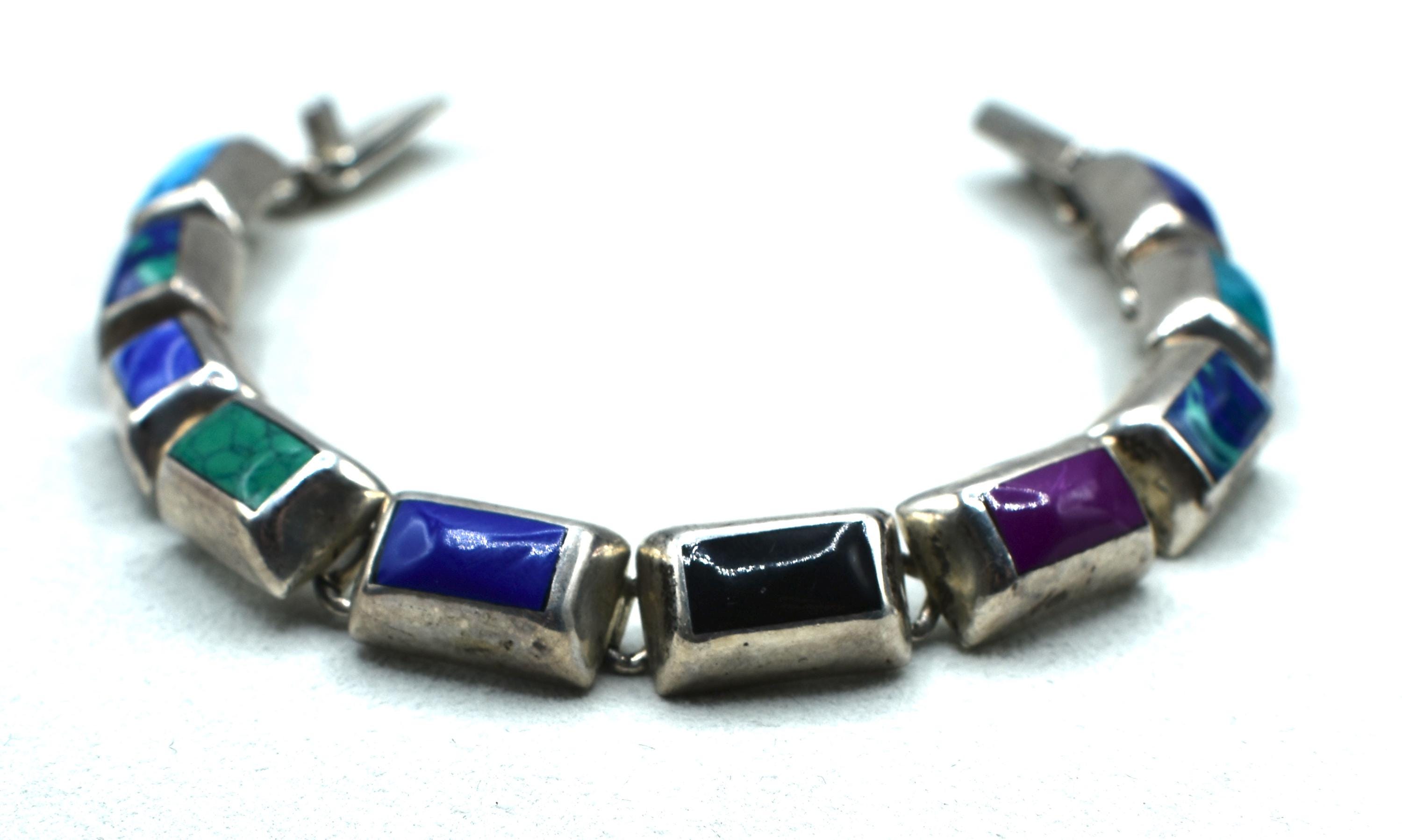 T-USED様用ブレスレット MADE IN MEXICO Sterling Mexico Bracelet Signed TM. 268 Mexico 925 Multi