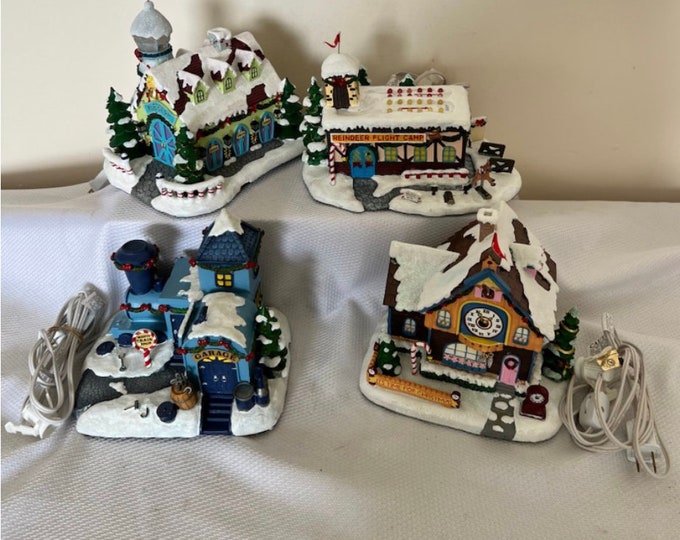 Hawthorne Village. Rudolph's Christmas Town Village Collection Etsy