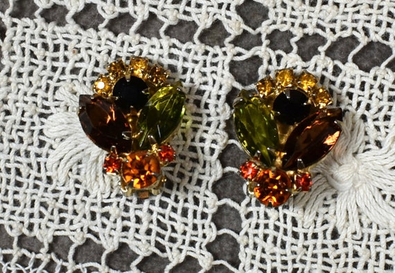 Statement Bug Rhinestone Bee Earrings, Rhinestone… - image 3