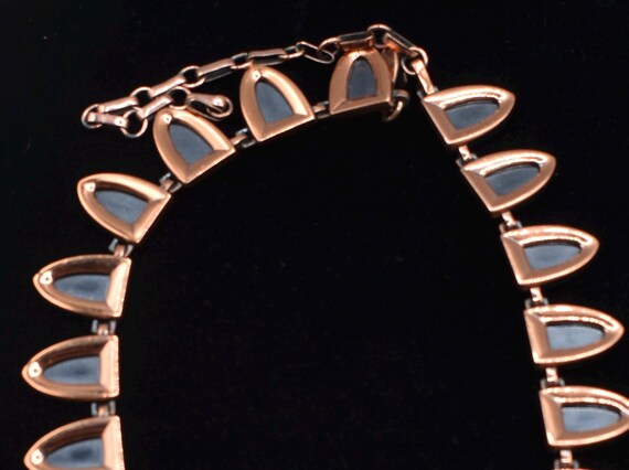 Solid Copper necklace Renoir Signed copper Egypti… - image 5