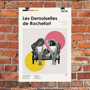 Poster Les Demoiselles De Rochefort - 30 X 40 Cm - Affiche Film Française - Expédition Roulée Dans Tube