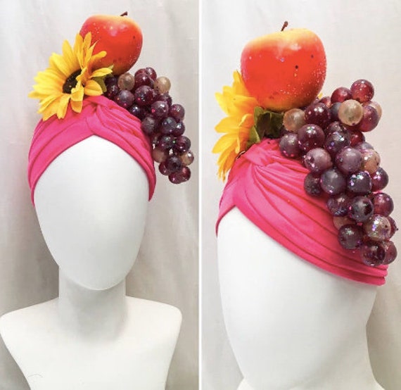 Fruit Headpiece Carmen Miranda Glitter Fruit Hat Fruit Headpiece Carmen Miranda Glitter Fruit Hat
