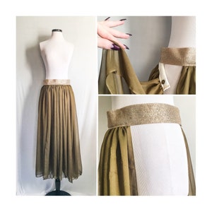 Chiffon Panel Skirt - Etsy